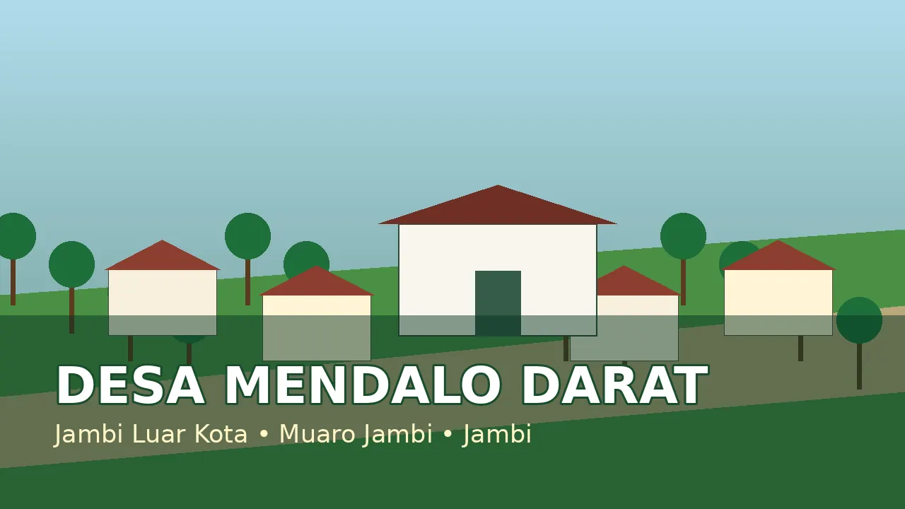 Ilustrasi kebersamaan warga Mendalo Darat