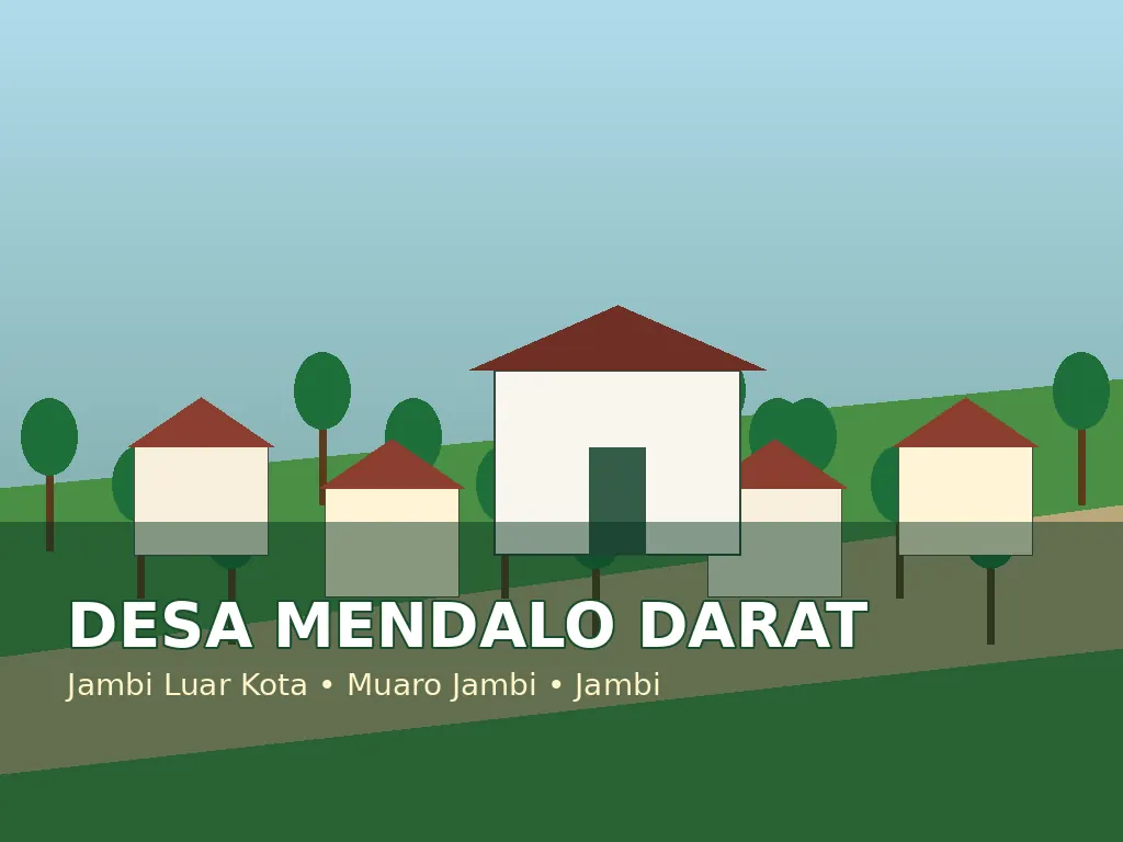 Ilustrasi data penduduk Desa Mendalo Darat